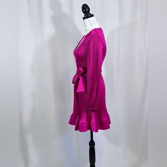 Milly Liv Satin Pleated Dress size 8 - Picture 4 of 10